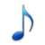 blue-eighth note